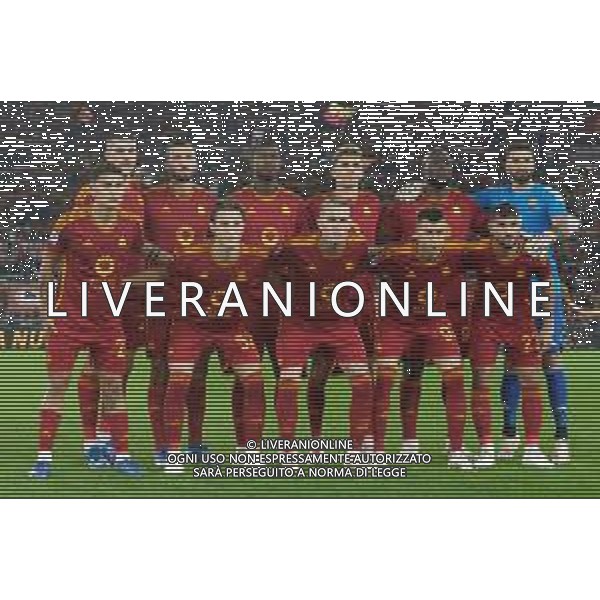 AS Roma team line up during the Italian soccer Serie A match AS Roma vs US Lecce on November 5, 2023 at Olympic Stadium in Rome, Italy. Photo by Emmanuele Mastrodonato/ag. Aldo Liverani sas