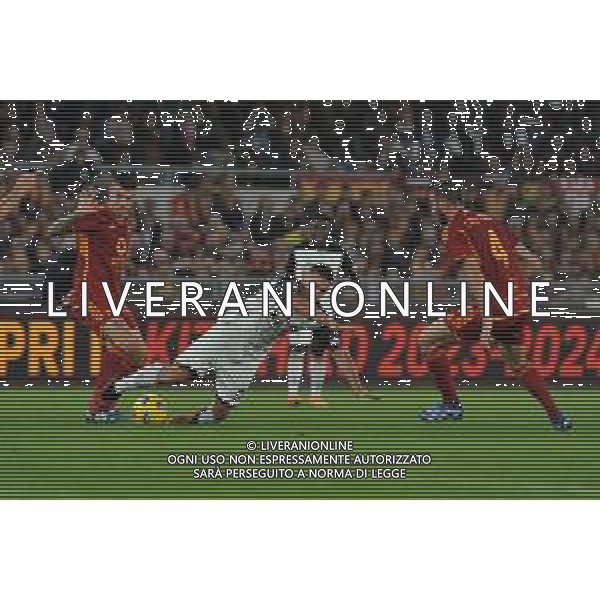 Roma vs Lecce - Campionato Serie A TIM - 11 giornata - Stadio Olimpico - Roma 05-11-2023 nella foto Mancini e Krstovic