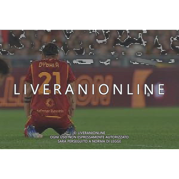 Roma vs Lecce - Campionato Serie A TIM - 11 giornata - Stadio Olimpico - Roma 05-11-2023 nella foto Delusione Dybala