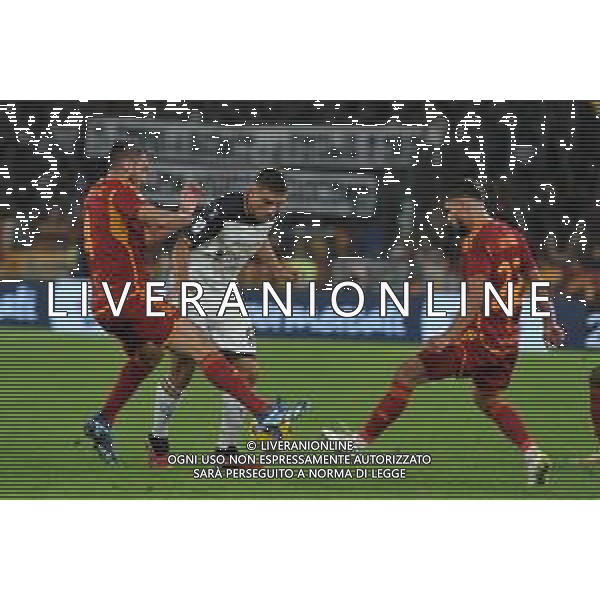 Roma vs Lecce - Campionato Serie A TIM - 11 giornata - Stadio Olimpico - Roma 05-11-2023 nella foto Cristante e Krstovic