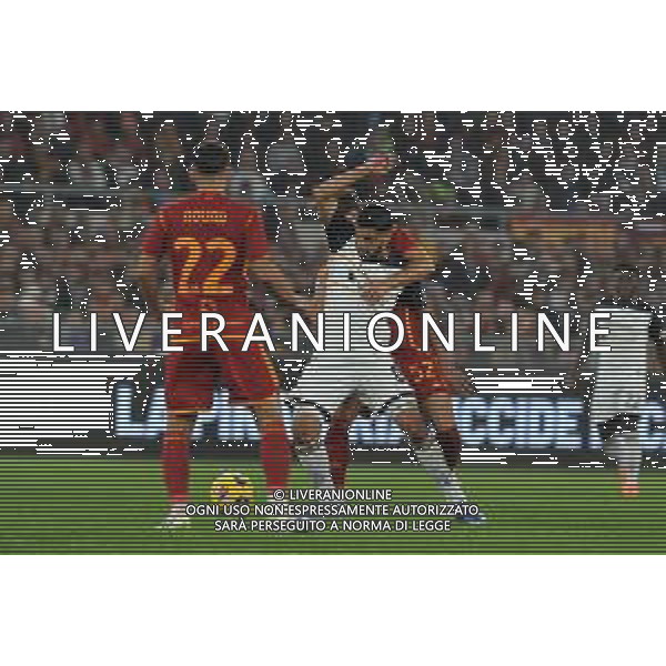 Roma vs Lecce - Campionato Serie A TIM - 11 giornata - Stadio Olimpico - Roma 05-11-2023 nella foto Rafia e Bove