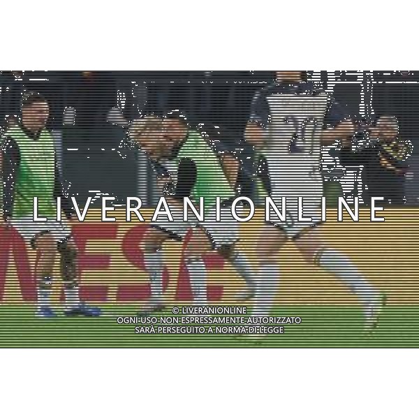 Pontus Almqvist of US Lecce celebrates after scoring a goal during the Italian soccer Serie A match AS Roma vs US Lecce on November 5, 2023 at Olympic Stadium in Rome, Italy. Photo by Emmanuele Mastrodonato/ag. Aldo Liverani sas