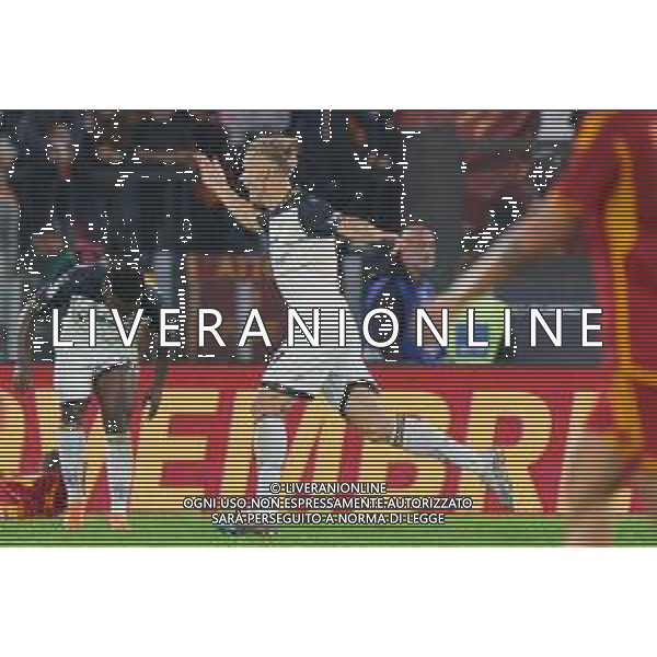 Pontus Almqvist of US Lecce celebrates after scoring a goal during the Italian soccer Serie A match AS Roma vs US Lecce on November 5, 2023 at Olympic Stadium in Rome, Italy. Photo by Emmanuele Mastrodonato/ag. Aldo Liverani sas