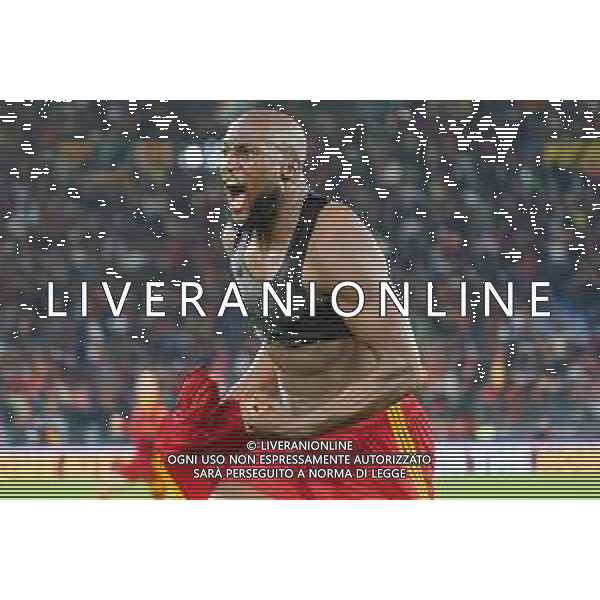 Romelu Lukaku of AS Roma celebrates after scoring a goal during the Italian soccer Serie A match AS Roma vs US Lecce on November 5, 2023 at Olympic Stadium in Rome, Italy. Photo by Emmanuele Mastrodonato/ag. Aldo Liverani sas