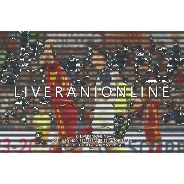 Sardar Azmoun of AS Roma celebrates after scoring a goal during the Italian soccer Serie A match AS Roma vs US Lecce on November 5, 2023 at Olympic Stadium in Rome, Italy. Photo by Emmanuele Mastrodonato/ag. Aldo Liverani sas