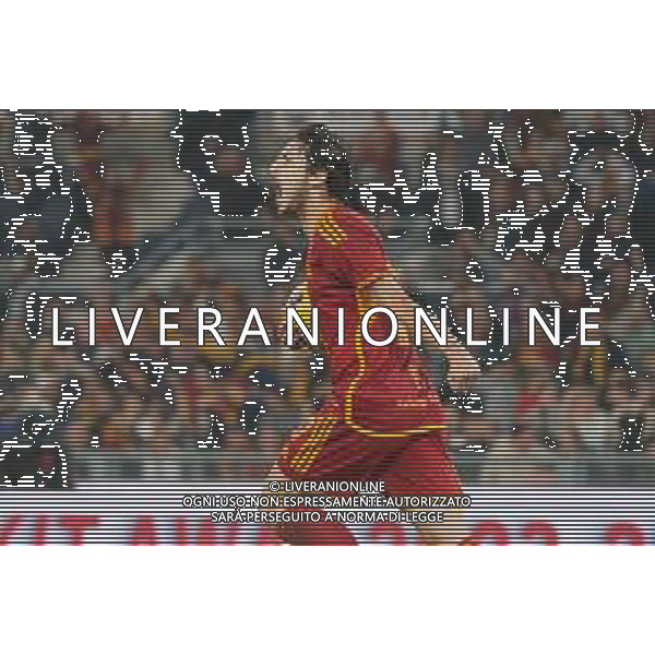 Sardar Azmoun of AS Roma celebrates after scoring a goal during the Italian soccer Serie A match AS Roma vs US Lecce on November 5, 2023 at Olympic Stadium in Rome, Italy. Photo by Emmanuele Mastrodonato/ag. Aldo Liverani sas