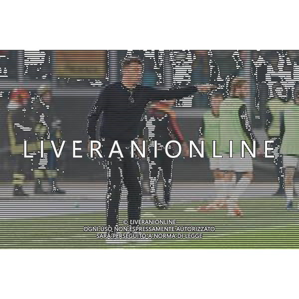coach Roberto D’Aversa of US Lecce during the Italian soccer Serie A match AS Roma vs US Lecce on November 5, 2023 at Olympic Stadium in Rome, Italy. Photo by Emmanuele Mastrodonato/ag. Aldo Liverani sas