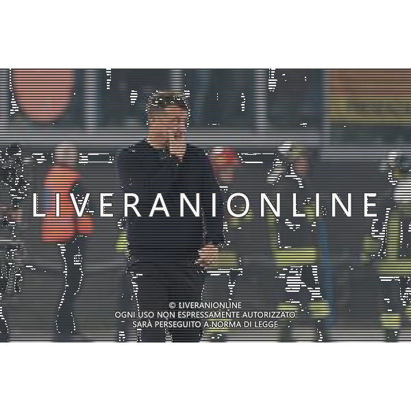 coach Roberto D’Aversa of US Lecce during the Italian soccer Serie A match AS Roma vs US Lecce on November 5, 2023 at Olympic Stadium in Rome, Italy. Photo by Emmanuele Mastrodonato/ag. Aldo Liverani sas