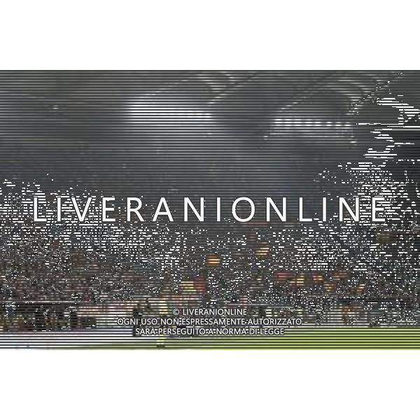 Supporters of US Lecce during the Italian soccer Serie A match AS Roma vs US Lecce on November 5, 2023 at Olympic Stadium in Rome, Italy. Photo by Emmanuele Mastrodonato/ag. Aldo Liverani sas