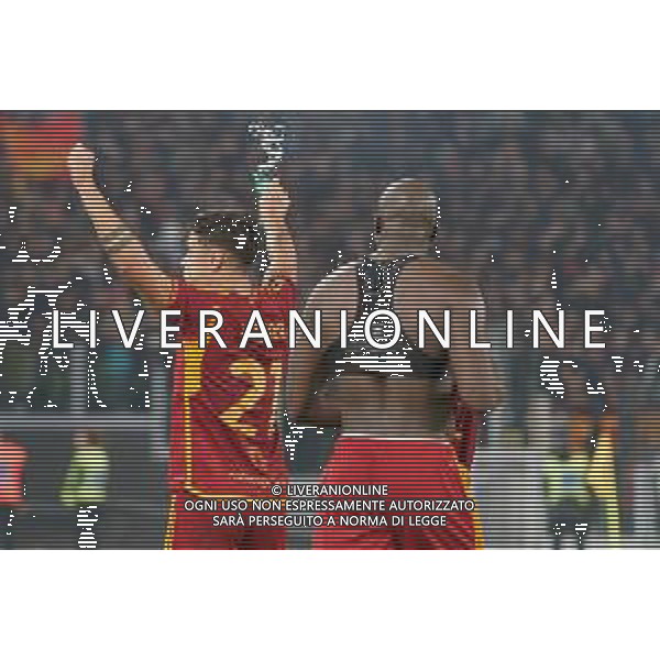 Paulo Dybala of AS Roma celebrates the victory during the Italian soccer Serie A match AS Roma vs US Lecce on November 5, 2023 at Olympic Stadium in Rome, Italy. Photo by Emmanuele Mastrodonato/ag. Aldo Liverani sas