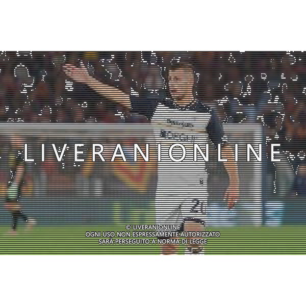 Ylber Ramadani of US Lecce during the Italian soccer Serie A match AS Roma vs US Lecce on November 5, 2023 at Olympic Stadium in Rome, Italy. Photo by Emmanuele Mastrodonato/ag. Aldo Liverani sas