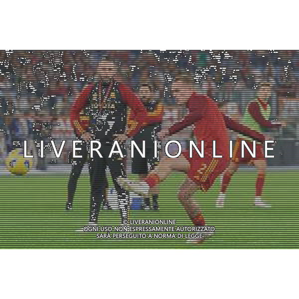 Rick Karsdorp of AS Roma during the Italian soccer Serie A match AS Roma vs US Lecce on November 5, 2023 at Olympic Stadium in Rome, Italy. Photo by Emmanuele Mastrodonato/ag. Aldo Liverani sas