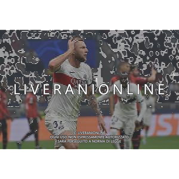 Milan vs Paris Saint-Germain nella foto Milan Skriniar (Paris Saint-Germain) esulta dopo il gol dell\'1 a 0 Milano 07-11-2023 Stadio Giuseppe Meazza - San Siro UEFA Champions League fase a gironi 4a giornata - Gruppo F foto Roberto Garavaglia/ag. Aldo Liverani sas / AGENZIA ALDO LIVERANI SAS