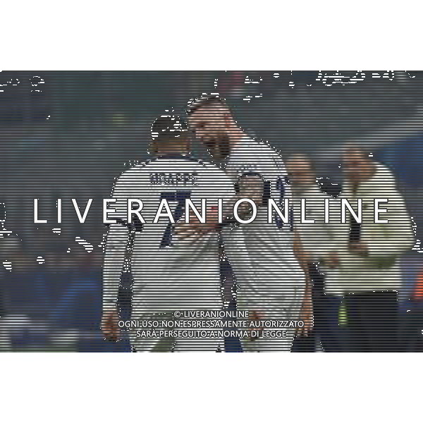 Milan vs Paris Saint-Germain nella foto Milan Skriniar (Paris Saint-Germain) esulta dopo il gol dell\'1 a 0 Milano 07-11-2023 Stadio Giuseppe Meazza - San Siro UEFA Champions League fase a gironi 4a giornata - Gruppo F foto Roberto Garavaglia/ag. Aldo Liverani sas / AGENZIA ALDO LIVERANI SAS