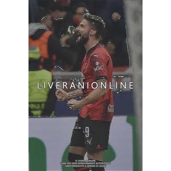 Milan vs Paris Saint-Germain nella foto Olivier Giroud (Milan) esulta dopo il gol del 2 a 1 Milano 07-11-2023 Stadio Giuseppe Meazza - San Siro UEFA Champions League fase a gironi 4a giornata - Gruppo F foto Roberto Garavaglia/ag. Aldo Liverani sas / AGENZIA ALDO LIVERANI SAS