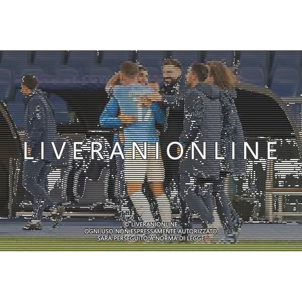 Ciro Immobile of SS Lazio celebrates after scoring a goal during the UEFA Champions League match SS Lazio vs Feyenoord at the Olympic stadium in Rome on November 7, 2023. Photo Emmanuele Mastrodonato/ag. Aldo Liverani sas / AGENZIA ALDO LIVERANI SAS