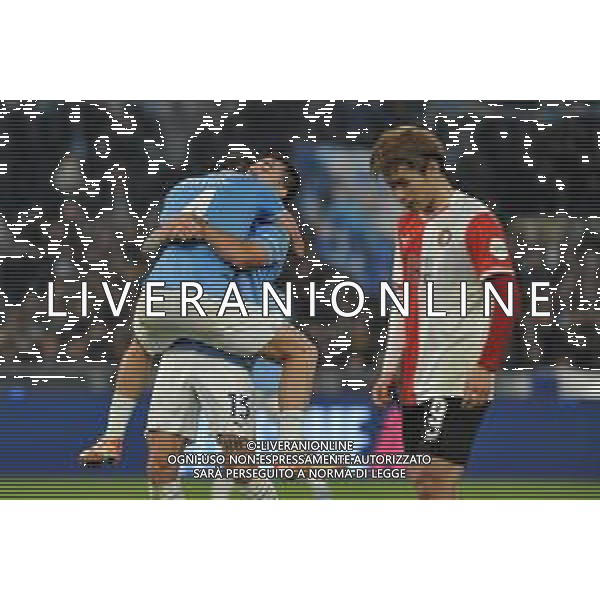 Lazio vs Feyenoord - Champions League - 4 giornata - Stadio Olimpico - Roma 07-11-2023 nella foto Esultanza finale Patric e Romagnoli ©Federico Gaetano / AGENZIA ALDO LIVERANI SAS