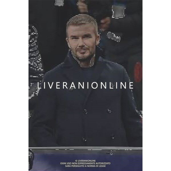 Milan vs Paris Saint-Germain nella foto David Beckham Milano 07-11-2023 Stadio Giuseppe Meazza - San Siro UEFA Champions League fase a gironi 4a giornata - Gruppo F foto Roberto Garavaglia/ag. Aldo Liverani sas/ AGENZIA ALDO LIVERANI SAS