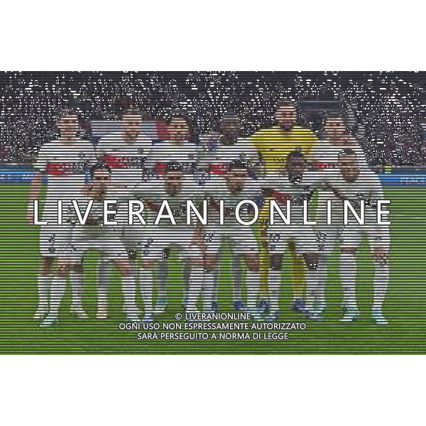 Milan vs Paris Saint-Germain nella foto formazione Paris Saint-Germain, in piedi da SX Manuel Ugarte, Milan Skriniar, Marcos Corra Marquinhos, Randal Kolo Muani, Gianluigi Donnarumma e Lucas Hernandez; in basso da SX Vítor Ferreira Vitinha, Achraf Hakimi, Warren Zaire-Emery, Ousmane Dembele e Kylian Mbappe\' Milano 07-11-2023 Stadio Giuseppe Meazza - San Siro UEFA Champions League fase a gironi 4a giornata - Gruppo F foto Roberto Garavaglia/ag. Aldo Liverani sas/ AGENZIA ALDO LIVERANI SAS