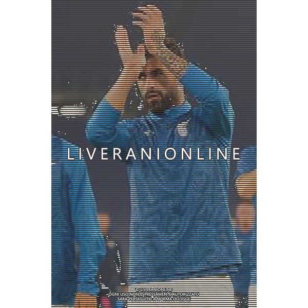 Elseid Hysaj of SS Lazio applauds fans during the UEFA Champions League match SS Lazio vs Feyenoord at the Olympic stadium in Rome on November 7, 2023. Photo Emmanuele Mastrodonato/ag. Aldo Liverani sas/AGENZIA ALDO LIVERANI SAS