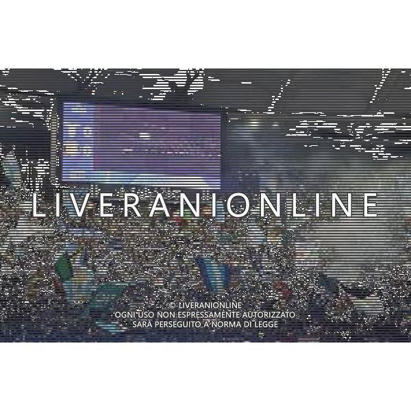 Supporters of S.S. Lazio during the UEFA Champions League match SS Lazio vs Feyenoord at the Olympic stadium in Rome on November 7, 2023. Photo Emmanuele Mastrodonato/ag. Aldo Liverani sas/AGENZIA ALDO LIVERANI SAS