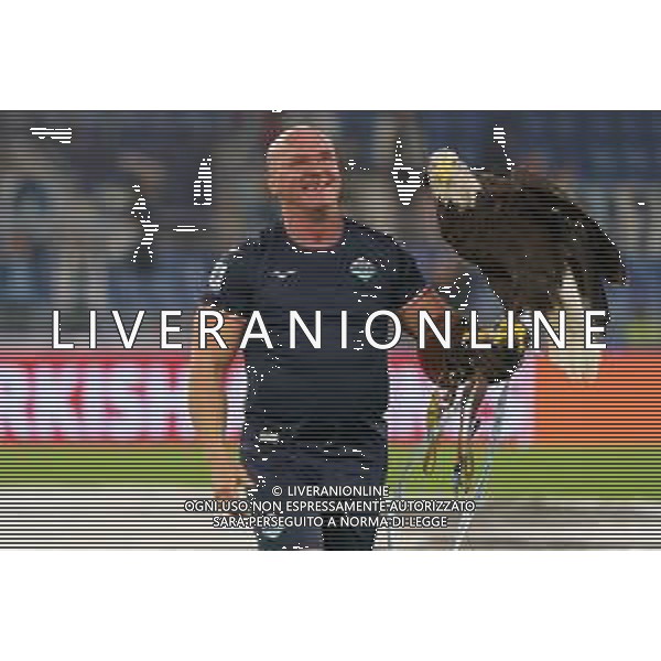 Olympia,the American eagle mascot of SS Lazio prior the UEFA Champions League match SS Lazio vs Feyenoord at the Olympic stadium in Rome on November 7, 2023. Photo Emmanuele Mastrodonato/ag. Aldo Liverani sas/AGENZIA ALDO LIVERANI SAS
