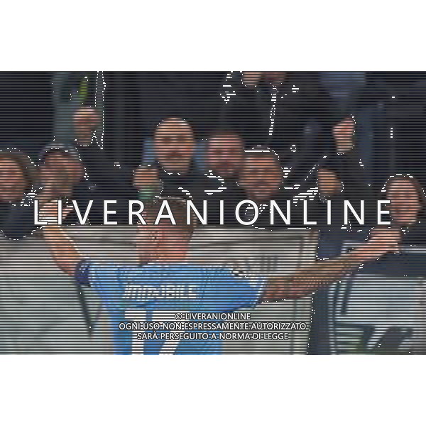 Ciro Immobile of SS Lazio celebrates after scoring a goal during the UEFA Champions League match SS Lazio vs Feyenoord at the Olympic stadium in Rome on November 7, 2023. Photo Emmanuele Mastrodonato/ag. Aldo Liverani sas/AGENZIA ALDO LIVERANI SAS