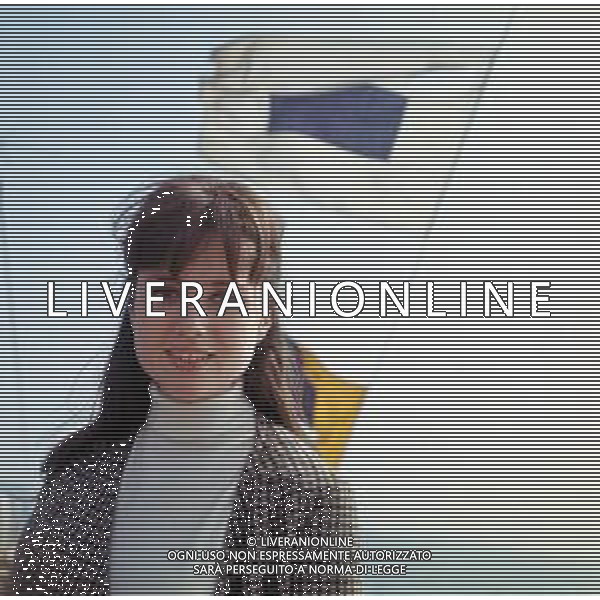 COL-RETROSPETTIVA GIGLIOLA CINQUETTI CANTANTE NELLA FOTO GIGLIOLA CINQUETTI SULLA NAVE BEAT NELL\'ANNO 1967 AG ALDO LIVERANI SAS  