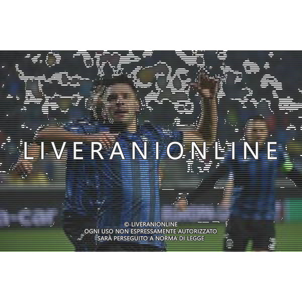 TVRG Atalanta vs Sturm Graz nella foto Berat Djimsiti (Atalanta) esulta dopo il gol dell\'1 a 0 Bergamo 09-11-2023 Gewiss Stadium - Stadio Atleti Azzurri d\'Italia UEFA Europa League - fase a gironi Gruppo D - 4a giornata foto Roberto Garavaglia/ag. Aldo Liverani sas/AGENZIA ALDO LIVERANI SAS