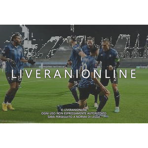 TVRG Atalanta vs Sturm Graz nella foto esultanza Atalanta dopo il gol dell\'1 a 0 Bergamo 09-11-2023 Gewiss Stadium - Stadio Atleti Azzurri d\'Italia UEFA Europa League - fase a gironi Gruppo D - 4a giornata foto Roberto Garavaglia/ag. Aldo Liverani sas/AGENZIA ALDO LIVERANI SAS