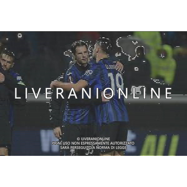 TVRG Atalanta vs Sturm Graz nella foto esultanza finale Atalanta Bergamo 09-11-2023 Gewiss Stadium - Stadio Atleti Azzurri d\'Italia UEFA Europa League - fase a gironi Gruppo D - 4a giornata foto Roberto Garavaglia/ag. Aldo Liverani sas/AGENZIA ALDO LIVERANI SAS