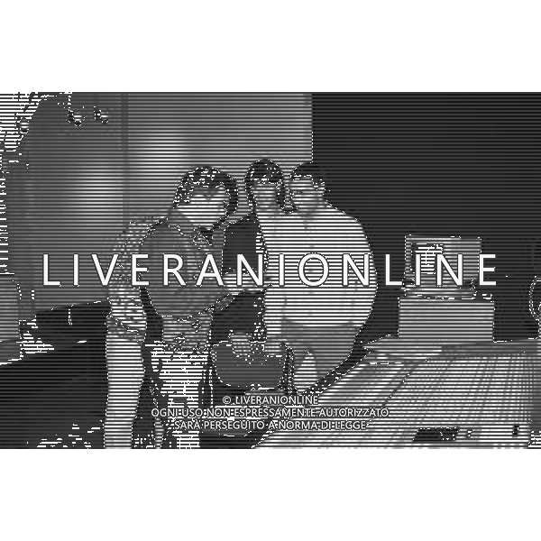 REGISTRAZIONE DI \'DISCO PER UNICEF\' 1994-1995 NELLA FOTO GIUSEPPE BERGOMI, MARCO DELVECCHIO AG. ALDO LIVERANI SAS