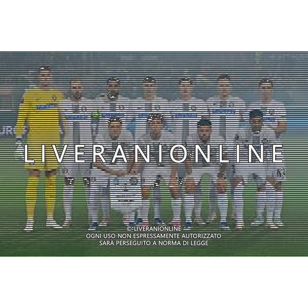 TVRG Atalanta vs Sturm Graz nella foto formazione Sturm Graz, in piedi da SX Kjell Scherpen, Jon Stankovic, Gregory Wuthrich, Szymon Wlodarczyk, David Schnegg, Dimitri Lavalee e Jusuf Gazibegovic; in basso da SX Alexander Prass, William Boving, Jusuf Gazibegovic e Manprit Sarkaria Bergamo 09-11-2023 Gewiss Stadium - Stadio Atleti Azzurri d\'Italia UEFA Europa League - fase a gironi Gruppo D - 4a giornata foto Roberto Garavaglia/ag. Aldo Liverani sas/AGENZIA ALDO LIVERANI SAS