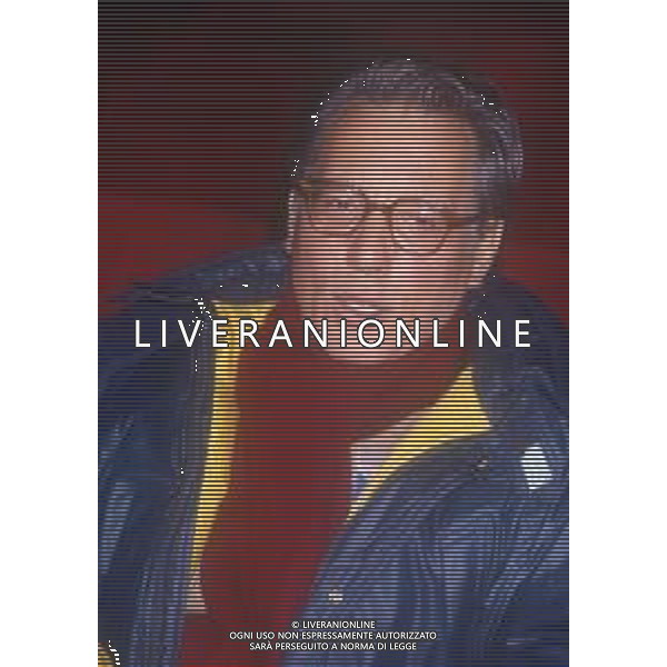 DIAP-RETROSPETTIVA ENZO JANNACCI CANTANTE NELLA FOTO ENZO JANNACCI A SAINT VINCENT NELL\'ANNO 1988-89 AG ALDO LIVERANI SAS