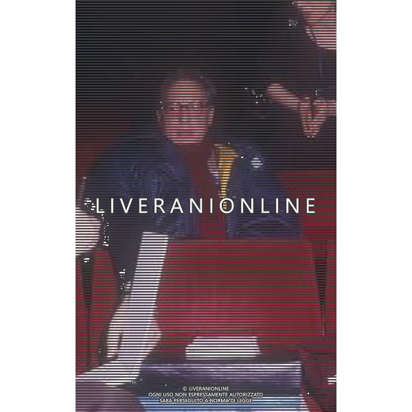 DIAP-RETROSPETTIVA ENZO JANNACCI CANTANTE NELLA FOTO ENZO JANNACCI NELL\'ANNO 1990 AG ALDO LIVERANI SAS 