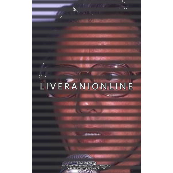 DIAP-RETROSPETTIVA ENZO JANNACCI CANTANTE NELLA FOTO ENZO JANNACCI NELL\'ANNO 1990 AG ALDO LIVERANI SAS 