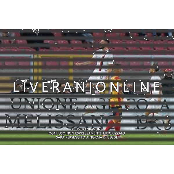 Olivier Giroud of AC Milan celebrates after scoring a goal during the Italian soccer Serie A match US Lecce vs AC Milan on November 10, 2023 at Via del Mare Stadium in Lecce, Italy. Photo by Emmanuele Mastrodonato/ag. Aldo Liverani sas
