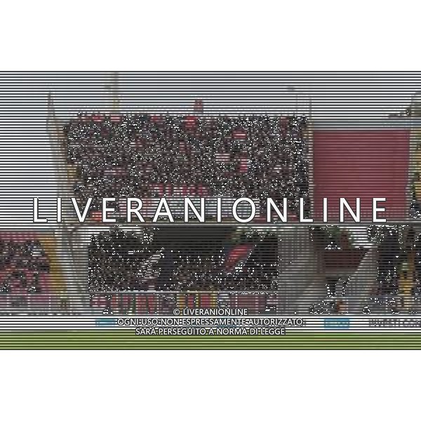 Supporters of AC Milan during the Italian soccer Serie A match US Lecce vs AC Milan on November 10, 2023 at Via del Mare Stadium in Lecce, Italy. Photo by Emmanuele Mastrodonato/ag. Aldo Liverani sas