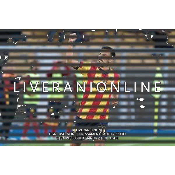 Nicola Sansone of US Lecce celebrates after scoring a goal during the Italian soccer Serie A match US Lecce vs AC Milan on November 10, 2023 at Via del Mare Stadium in Lecce, Italy. Photo by Emmanuele Mastrodonato/ag. Aldo Liverani sas