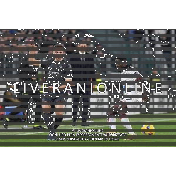 Torino 11.11.2023 Allianz Stadium @Manuela Viganti/Ag. Aldo Liverani sas Juventus vs Cagliari Campionato Calcio Serie A TIM 2023/2024 12a giornata Nella foto: federico gatti e zito luvumbo ©Viganti/AGENZIA ALDO LIVERANI SAS