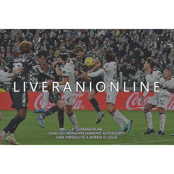 Torino 11.11.2023 Allianz Stadium @Manuela Viganti/Ag. Aldo Liverani sas Juventus vs Cagliari Campionato Calcio Serie A TIM 2023/2024 12a giornata Nella foto: presunto fallo di mano di tommaso augello su colpo di testa di daniele rugani ©Viganti/AGENZIA ALDO LIVERANI SAS