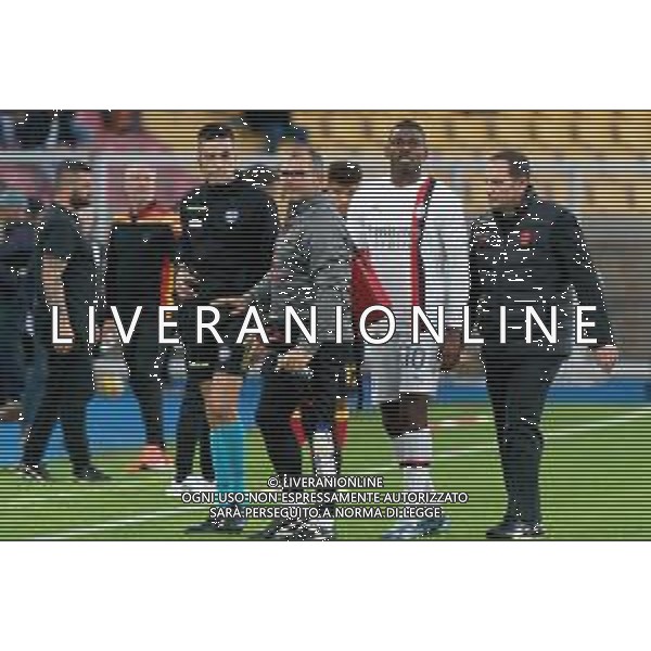 Rafael Leao of AC Milan is out injured during the Italian soccer Serie A match US Lecce vs AC Milan on November 10, 2023 at Via del Mare Stadium in Lecce, Italy. Photo by Emmanuele Mastrodonato/ag. Aldo Liverani sas/AGENZIA ALDO LIVERANI SAS