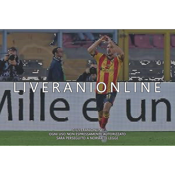 Nicola Sansone of US Lecce celebrates after scoring a goal during the Italian soccer Serie A match US Lecce vs AC Milan on November 10, 2023 at Via del Mare Stadium in Lecce, Italy. Photo by Emmanuele Mastrodonato/ag. Aldo Liverani sas/AGENZIA ALDO LIVERANI SAS