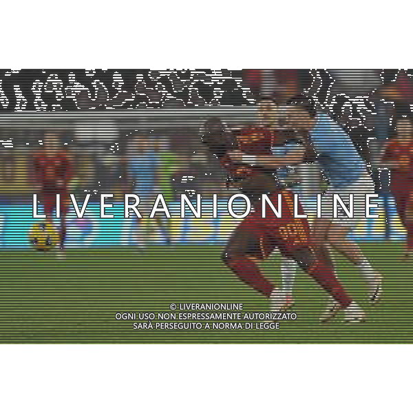 Lazio vs Roma - Campionato Serie A TIM - 12 giornata - Stadio Olimpico - Roma 12-11-2023 nella foto romelu Lukaku e Patric ©Federico Gaetano/AGENZIA ALDO LIVERANI SAS