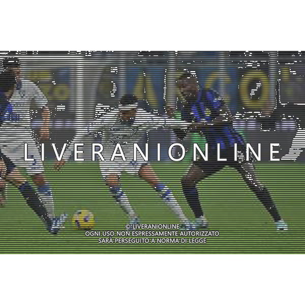 Inter vs Frosinone nella foto Reinier Jesus Carvalho (Frosinone) e Marcus Thuram (Inter) Milano 12-11-2023 Stadio Giuseppe Meazza - San Siro Campionato Serie A TIM - 12a giornata foto Roberto Garavaglia/ag. Aldo Liverani sas/AGENZIA ALDO LIVERANI SAS