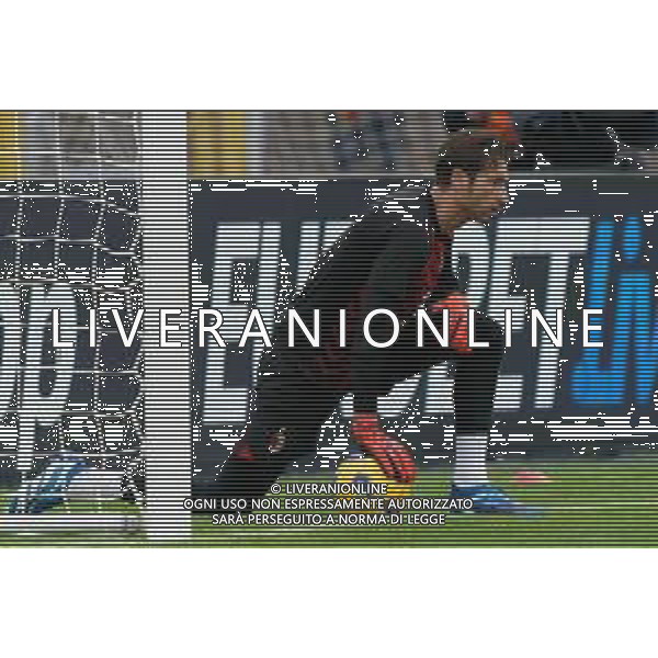 Antonio Mirante of AC Milan during the Italian soccer Serie A match US Lecce vs AC Milan on November 10, 2023 at Via del Mare Stadium in Lecce, Italy. Photo by Emmanuele Mastrodonato/ag. Aldo Liverani sas/AGENZIA ALDO LIVERANI SAS