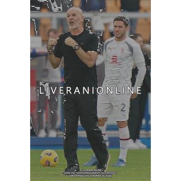 coach Stefano Pioli of AC Milan during the Italian soccer Serie A match US Lecce vs AC Milan on November 10, 2023 at Via del Mare Stadium in Lecce, Italy. Photo by Emmanuele Mastrodonato/ag. Aldo Liverani sas/AGENZIA ALDO LIVERANI SAS