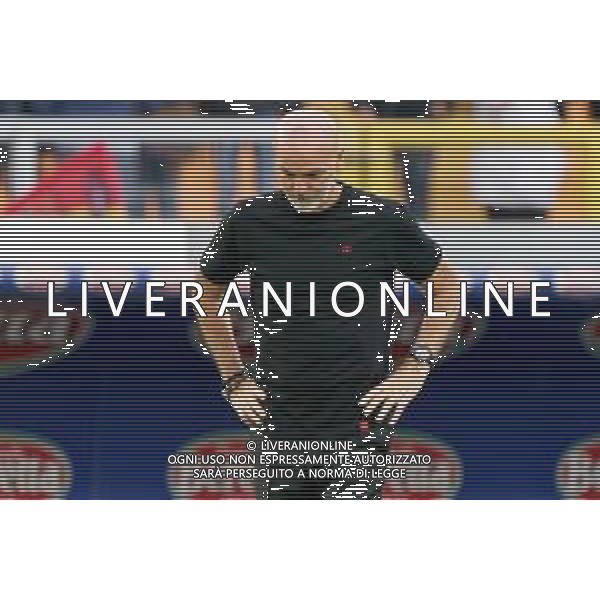 coach Stefano Pioli of AC Milan and Malick Thiaw of AC Milan during the Italian soccer Serie A match US Lecce vs AC Milan on November 10, 2023 at Via del Mare Stadium in Lecce, Italy. Photo by Emmanuele Mastrodonato/ag. Aldo Liverani sas/AGENZIA ALDO LIVERANI SAS