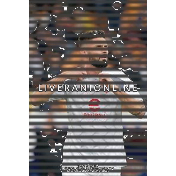 Olivier Giroud of AC Milan during the Italian soccer Serie A match US Lecce vs AC Milan on November 10, 2023 at Via del Mare Stadium in Lecce, Italy. Photo by Emmanuele Mastrodonato/ag. Aldo Liverani sas/AGENZIA ALDO LIVERANI SAS