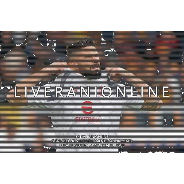 Olivier Giroud of AC Milan during the Italian soccer Serie A match US Lecce vs AC Milan on November 10, 2023 at Via del Mare Stadium in Lecce, Italy. Photo by Emmanuele Mastrodonato/ag. Aldo Liverani sas/AGENZIA ALDO LIVERANI SAS